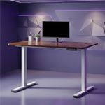 Wakefit Study Table | 3 Yr Warranty | Electric Height Adjustable Desk, Computer Table for Home Pc, Digital Display & 4 Memory Presets, Free Installation, Modern Ergonomic Wobble-Free & Durable - Notiq