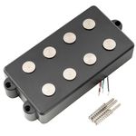 Artec MMC4 Ceramic Magnet Soapbar Style Bass Pickup Bridge Pickup 12.6K for 4-String MusicMan Style Bass, Black