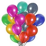 The Twiddlers - 100 Assorted Party Balloons for Helium or Air - 12 x 6.5cm