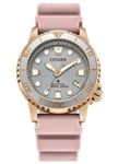 Citizen Women's Analog Eco-Drive Watch with Rubber Strap EO2023-00A