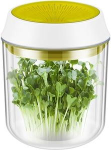 Sprouts Growing Kit Portable Sprouting Jar Kit BPA-free Sprouts Maker Jar Countertop Sprouting Jar Clear Seed Sprouter Jar Bean Sprouts Growing Kit for Home Growing Organic Alfalfa 6.29×4.13×4.13in(A)