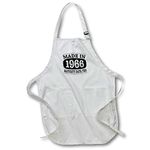 3dRose Apron, Polycotton, Black, Full