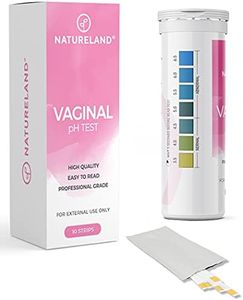 Natureland Vaginal Health pH Test Strips, Feminine pH Test, Value Pack | Monitor Vaginal Intimate Health & Prevent Infection | Accurate Acidity & Alkalinity Balance (10 Strips)