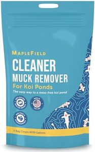 Maplefield Koi Fish Pond Cleaner - 25 Tablets - Dissolvable Pond Sludge Remover Tablets - Provides Clean Water for Your Fish and Animal Safe (Treats 6250 Gallons)