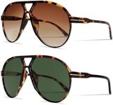 GUVIVI Retro Aviator Sunglasses for