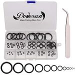 Dovesun Fishing Rod Repair Kit Fishing Rod Guide Repair Kit Rod Ceramic Guides Ring 12 Mixed Sizes 60PCS