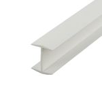 Outwater Plastic H Channel Fits Material 3/4 Inch Thick White Styrene Divider Moulding 46 Inch Length (Pack of 2)