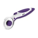 ANSIO Rotary Cutter with Safety Lock, Sewing Accessories Perfect for Cutting Fabric, Leather, Paper, Quilting, Crafting, 45mm (Royal Purple)