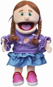 14" Amy, Peach Girl, Hand Puppet