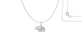 AKSHAT SAPPHIRE Sterling Silver (92.5% purity) Strength Symbolic Elephant Chain Pendant (Pendant with Anchor Chain- 18 inches) for Men & Women Pure Silver Elephant Chain Locket for strength and power