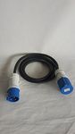 32 Amp, 230 Volt 3 Pin Welding Extension Connection Lead Rubber Cable 32 amp 3 x 6mm x 2.5 Meter