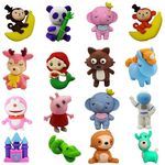 MAPLE Animal Erasers for Kids Pencil Erasers Puzzle Erasers Take Apart Erasers Stylish Mini Rubber Erasers Set for Return Gift Prizes Desk Pets Gifts Back to School Supplies for Kids Girls Boys (36)