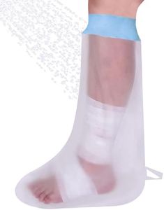 CureSquad Waterproof Leg Cover for Shower, Leg Cast Cover for Shower, Reusable Cast Protector for Shower Leg adult, Soft Comfortable Cast Cover Leg Cast Shower Cover for Plaster, Bandage, Dressing