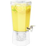 Lifewit 4L Plastic Drink Dispenser, Juice Containers with Lid for Party, Ice Beverage Dispenser with Stand for Lemonade/Soda/Tea, BPA Free 39 x 16 cm/15x6