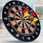 Storio Premium Magnetic Dart Board with 4 Darts - Fun Indoor and Outdoor Dart Game Set Toys for All Ages Kids, Boys and Girls - 15 Inch