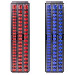 Ernst Manufacturing 2 Pack of Socket Boss with 18" Rails, 1 Red & 1 Blue for Complete Multiple Drive Size Socket Organization, Holds 114 Sockets