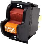 HQRP On-Off Toggle Switch for Delta 36-450, 36-474, 36-475, 36-477, 36-485, 36-490, 36-540, 36-550, 36-560, 36-610, 36-649, 36-650, 36-675 Power Tools, Planer, Band Saw, Grinder + HQRP Coaster