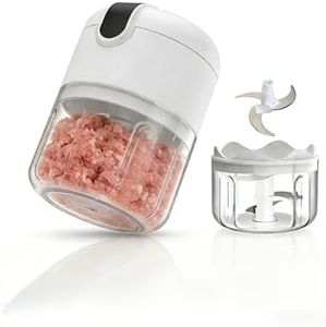 250ML Garlic Chopper Mini Chopper Vegetable & Food Chopper, Portable Veggie Chopper - Mini Food Processor for Ginger, Chili, Fruit, Meat, Onion