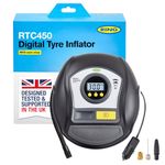 RING TYREINFLATE 450 Digital Tyre Inflator With Auto-Stop functionality - Measures in PSI, BAR & kPA