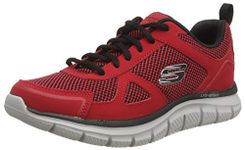 Skechers TRACK BUCOLO, Men's Sports Shoes, red, 8 UK (42 EU)