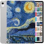 DuraSafe Cases for iPad 2018 PRO 12.9 Inch 3 Gen [ 3rd Generation ] A1876 A2014 A1895 A1983 MTEL2HN/A MTEM2HN/A MTFN2HN/A Printed Slim Hard Shell Protective Stand Cover - Starry Night