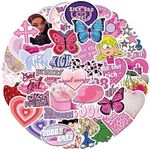 BDSHUNBF 60 PCS Stickers, Waterproof Stickers, Cute Stickers, Scrapbook Stickers for Laptop, Phone, Water Bottle, Skateboard, Guitar, for Kids Teen Adult