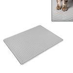 PetFusion ToughGrip Waterproof Large Cat Litter Mat w/Outer Lip. (Easy Surface Cleaning; ELIMINATES Mildew). Large or X Large