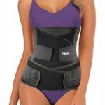 Sifoz 3 in 1 Postpartum Support - Recovery Belly Belt Free Size Abdominal Support for Post Delivery, Slimming Waist, Lower Back Pain, Tummy Reduction Belt for Belly After Delivery C-Section Black
