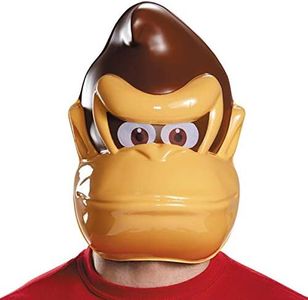 Disguise Donkey Kong Mask Costume Accessory, Brown, One Size