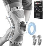 NEENCA 2 Pack Knee Braces for Knee Pain, Compression Knee Sleeves with Patella Gel Pad & Side Stabilizers, Knee Support for Meniscus Tear, Arthritis, Joint Pain, ACL, Runner, Workout- FSA/HSA APPROVED