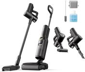 roborock F25 Combo Wet Dry Vacuum Cleaner, 5-in-1 Cordless Vacuum for Multi-Surface, 20000Pa Suction, Vanquish Wet and Dry Messes, Self-Cleaning & Drying