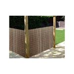 Garden Mile® Bamboo Slat Natural Garden Fence Screening Roll Leaf Trellis Trelis Privacy Border Wind Sun Protection Outdoor Patio Fence (1 x 3m Willow Screening)