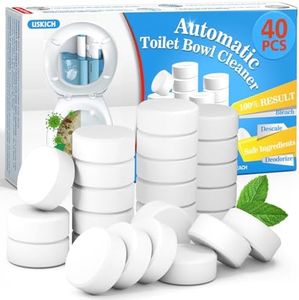 USKICH Toilet Bowl Cleaner Tablets Bathroom Automatic Toilet Tank Cleaners with Bleach, Slow-Releasing Household Toilet Cleaners -40PCS