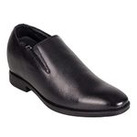 Celby Slip on Black Height Increasing Elevator Shoes Without Laces,8.5cm (Loafer, Numeric_7)