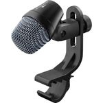 Sennheiser E904 Cardioid Dynamic XLR Mic with Stand Mount&Universal Rim Clip|Robust Metal Casing|40-18K Hz|Ideal for Sound Profiling, Drums and Percussion|Black