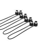 CME MIDI Cable 4-Pack - 1FT / 30cm, 5-pin DIN, Low-Profile - Mirrored 45-Degree Angled Ultra-Thin Plugs for Compact Spaces - Ideal for MIDI Interface, Pedalboard, Keyboard