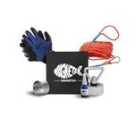 Magnetar Easy 280kg Magnet Fishing Kit with Rope, Gloves, Protective Cover & Locking Glue, Round Neodymium Fishing Magnet for Kids and Beginners