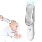 FERRISA Baby Hair Clippers with Vacuum for Infant Fine Hair, Baby Hair Clipper Quiet Hair Trimmer for Kids, Hair Trimmer Auto Suck Snipped Hair, IPX7 Waterproof Rechargeable Cordless Hair Trimmer