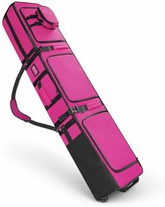 XIDIHF Expandable Rolling Ski Bag, Purple, 12cm | 900D Waterproof, Snowboard Bag