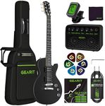 GEARit GI-155 Valley Series, 39” Electric Guitar Set w/Amplifier, H-H Pickups with Coil Split, All-Inclusive Starter Kit with Tuner, Gig Bag, and Guitar Strap, Cable, Picks, Strings - Black