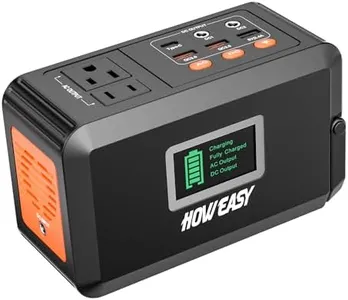 HOWEASY Portable Power Station, 88Wh Solar Generator, Lithium Battery Power with 110V AC 150W Peak Socket/DC/USB/LED Light for Outdoor Camping Trip Hunting Emergency（Solar Panel Not Included）