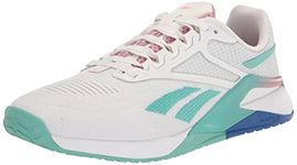 Reebok Mens NANO X2 Training Shoe, Ftwr White/semi Classic Teal/infused Lilac, 6 US