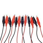 QTEATAK 3Pack Alligator Clips with Wires Test Cable