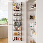 GRANNY SAYS Over The Door Pantry Organizer, 8-Tier Large Behind The Door Storage Organizer for Cupboard, Heavy-Duty Metal Over The Door Organizer, Kitchen Cabinet Over Door Storage Hanging Spice Rack