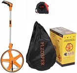 FLZOSPER Measuring Wheel Portable Three Fold 13-Inch Measures Up To 99,999.9 Feet Perfect surveying Tool For Distance Measurment (Orange)