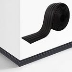 Paintable Baseboard Trim, Peel and Stick Wall Base Moulding Trim,4 Inch x 16.4 ft Self-Adhesive Rubber Wall Base for Floor Wall Base Cove