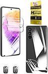 WardSan [6 Piece Set for Samsung Galaxy Series - 4 Hydrogel Screen Protectors, 2 Front & 2 Rear 3D + 2 Tempered Glass Camera | Soft Film, Better Than a Tempered Glass (Galaxy Note 20 Ultra)