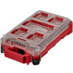 Milwaukee 4932471065 932471065 PACKOUT Compact Slim Organiser, Black, Red