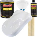 Restoration Shop - Winter White Acrylic Enamel Auto Paint - Complete Gallon Paint Kit - Professional Single Stage High Gloss Automotive, Car, Truck, Equipment Coating, 8:1 Mix Ratio, 2.8 VOC