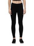 ZAYANQA Slim Fit Solid Stretchable Cotton Black Leggings for Women Ankle Length with Ultrasoft Wide Elastic Waistband |Comfortable Ankle Length Leggings |Fashionwear|Size_XL|